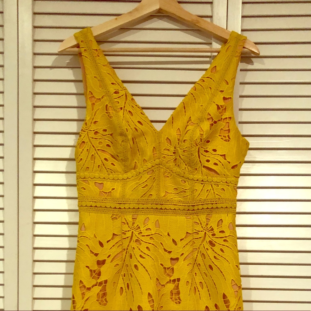 NWOT Yellow Cocktail Dress